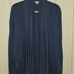 Athleta Pranayama Deep Blue Draped Wrap